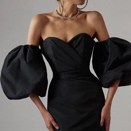 Satin Removable Puffy Short Sleeves Bridal Arm Accessories