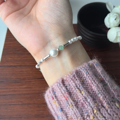925 Sterling Silver Butterfly Bead String Bracelet