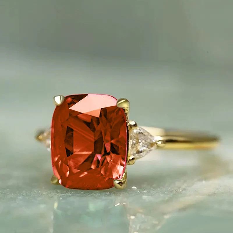 Geometric Cubic Zirconia Wedding Band | Trendy Bridal Ring | Women's Wedding Jewelry