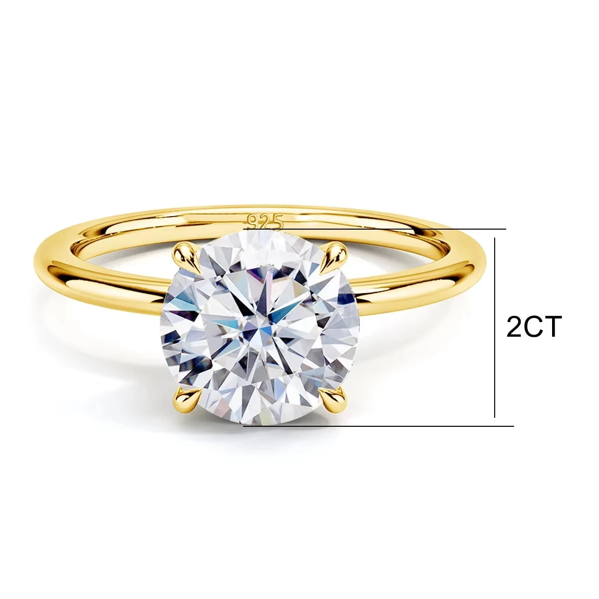 Bloom Veil Co. | GRA Certified Moissanite Engagement Ring | Rose Gold Sterling Silver | 1ct - 5ct