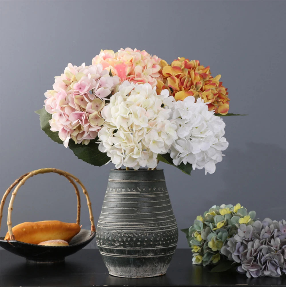 Grand 58cm Silk Hydrangea Artificial Flower Bouquet | Premium Wedding & Home Decor Centerpiece