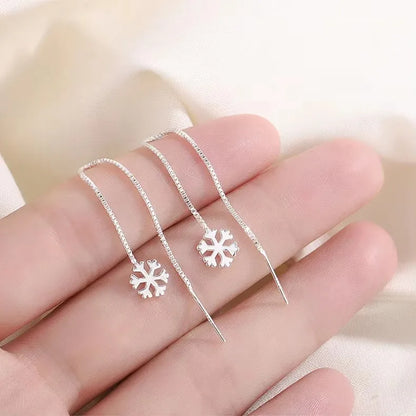 French Luxury Long Zircon Tassel Twisted Drop Earrings