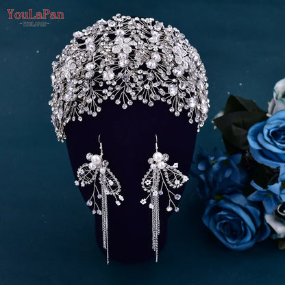 Bohemian Sparkling Rhinestone Bridal Forehead Headband