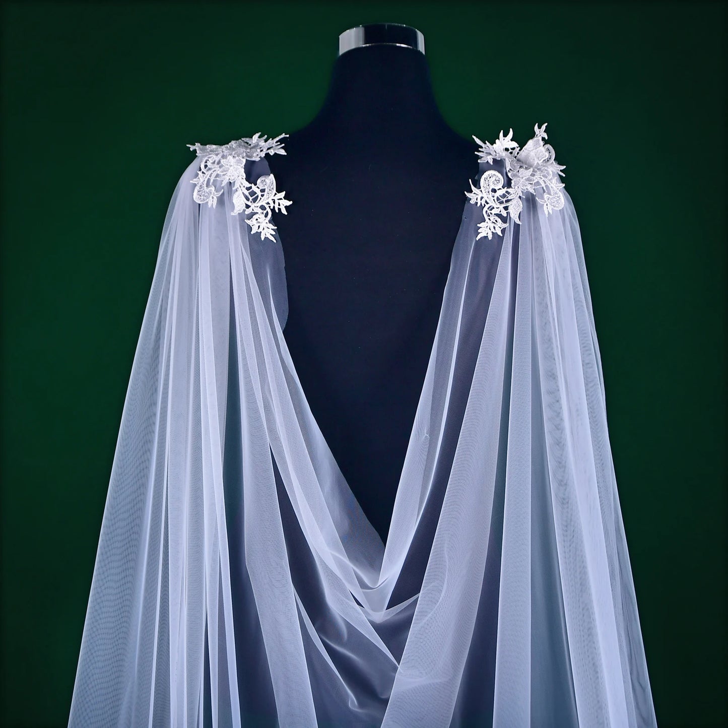 Wedding Bolero Bridal Cape Veil Wedding Accessories Long Cloak Shawl Soft Evening Cape Jacket Spanish Embroidered Shawls GP14