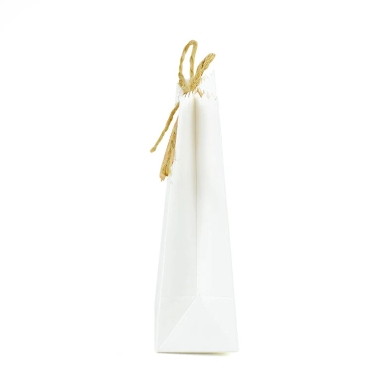 Kraft Paper Gift Boxes with Rope Handle | Set of 10/50 | Retro Wedding Favor Boxes | Party & Holiday Packaging
