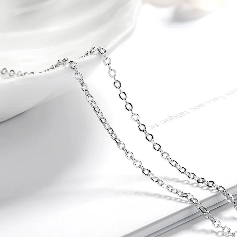 Classic 2ct Moissanite 925 Sterling Silver Pendant Necklace