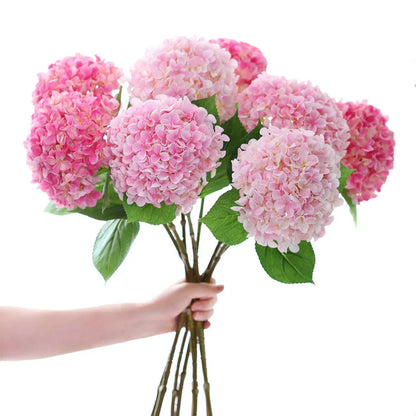 Grand 58cm Silk Hydrangea Artificial Flower Bouquet | Premium Wedding & Home Decor Centerpiece