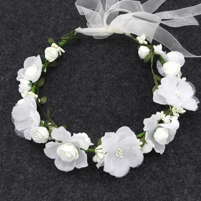 Botanical Flower Crown Boho Bridal Headband