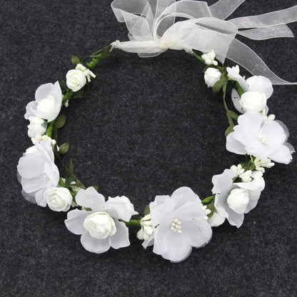 Botanical Flower Crown Boho Bridal Headband