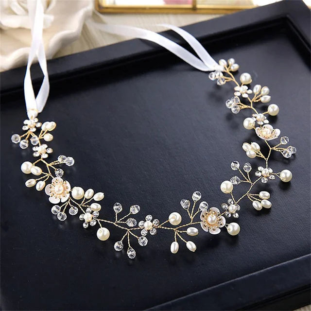 Botanical Flower Crown Boho Bridal Headband