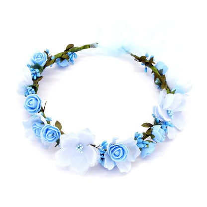 Botanical Flower Crown Boho Bridal Headband