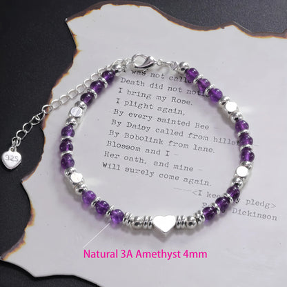 925 Sterling Silver Butterfly Bead String Bracelet