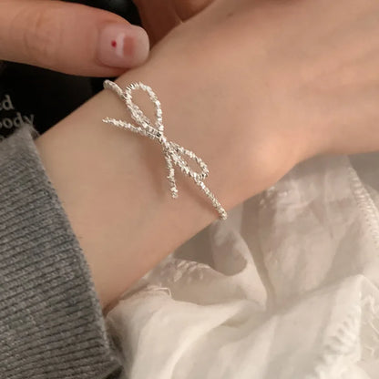 925 Sterling Silver Butterfly Bead String Bracelet