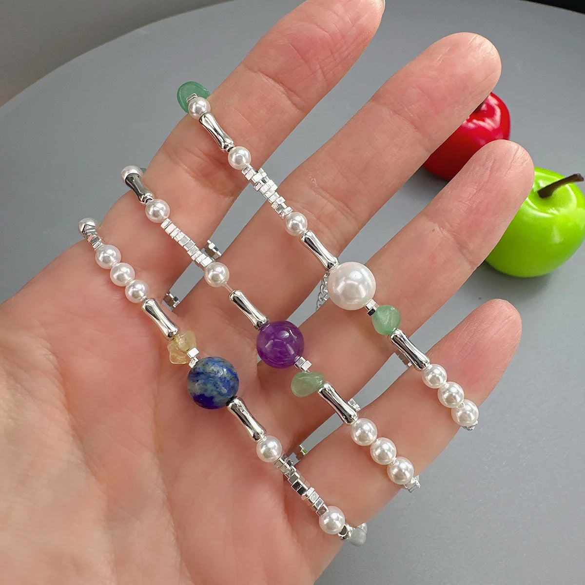 925 Sterling Silver Butterfly Bead String Bracelet