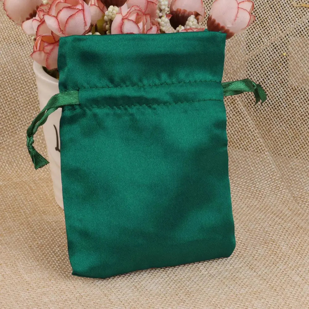 Silk Jewelry Gift Bag Satin Drawstring Pouch For Wedding Party Candy Bag Luxury Jewelry Packing