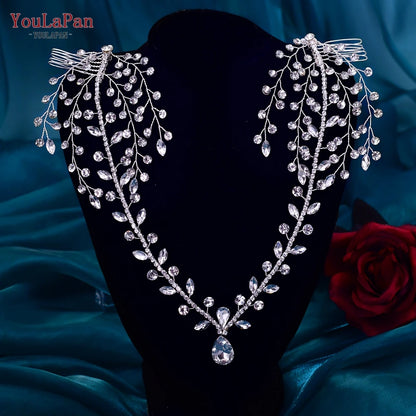 Bohemian Sparkling Rhinestone Bridal Forehead Headband