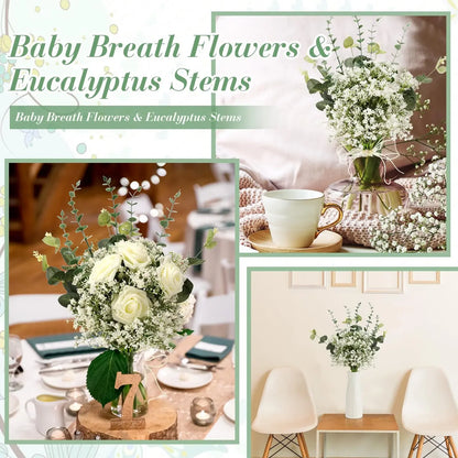 Premium Artificial Baby's Breath Stems | Romantic Gypsophila Wedding & Home Floral Decor