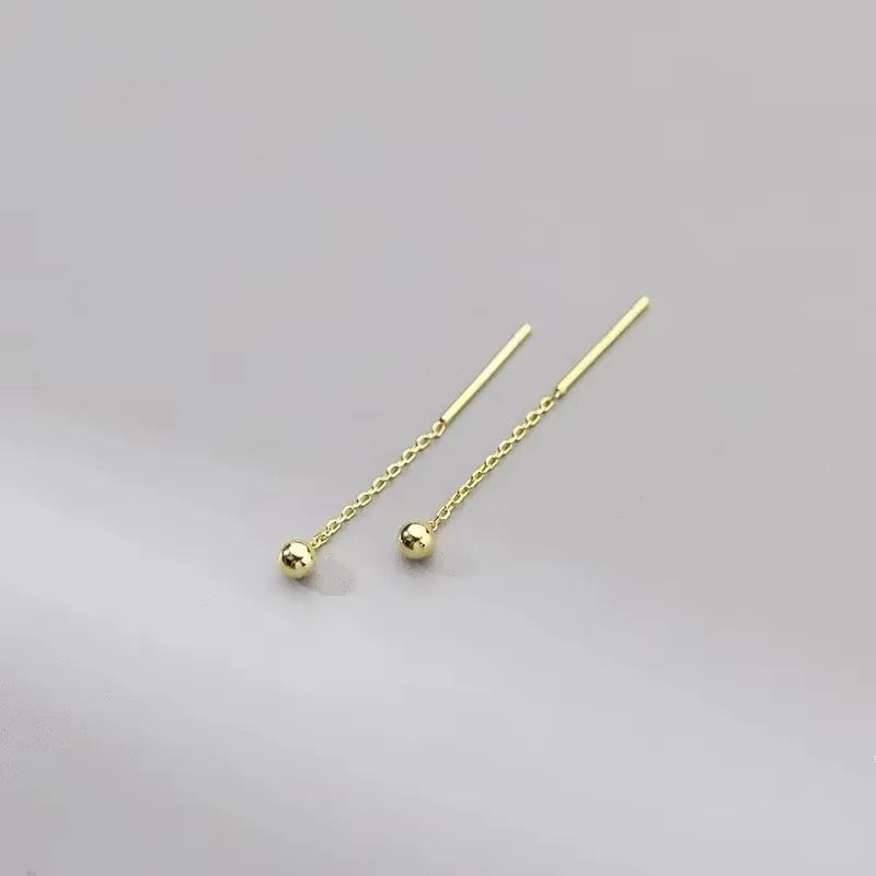 French Luxury Long Zircon Tassel Twisted Drop Earrings