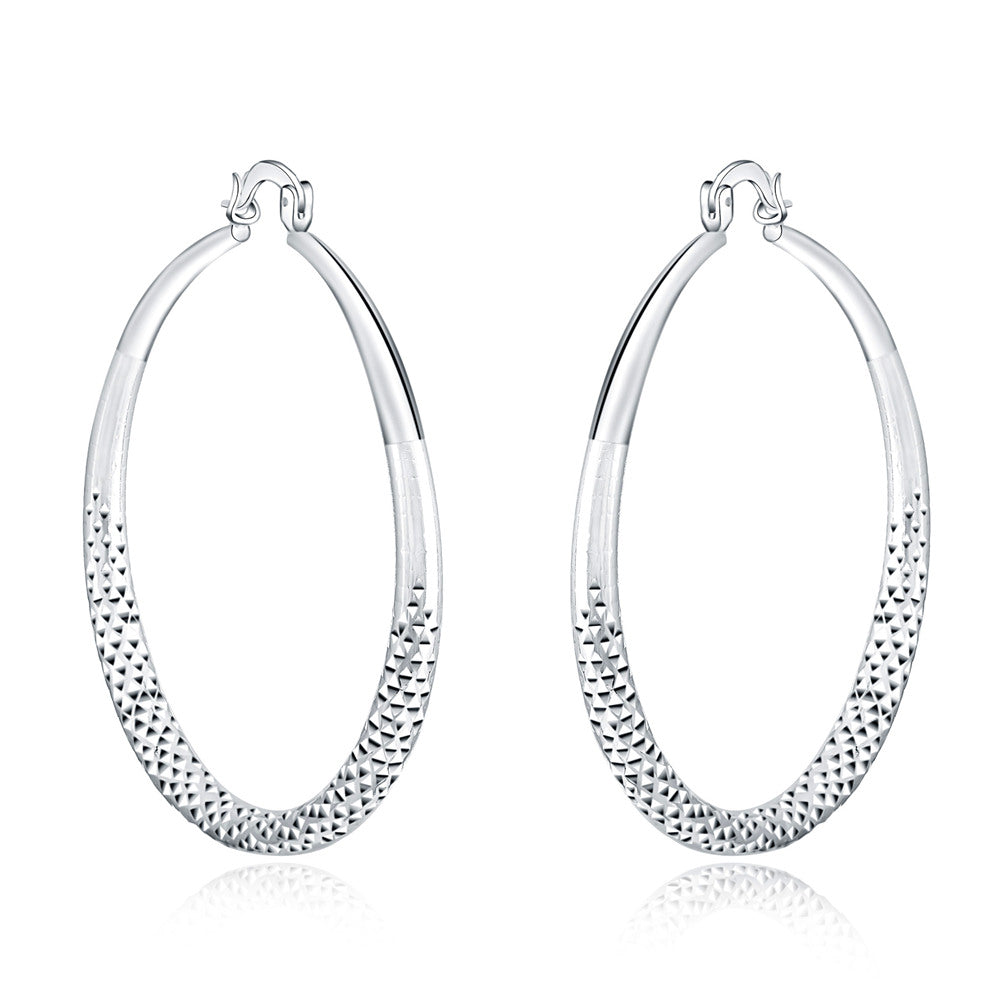 925 Sterling Silver 5CM Classic Hoop Earrings