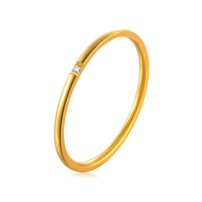 18K Gold Plated Vintage Twisted Rope Ring | Stainless Steel | Women's Wedding & Party Ring