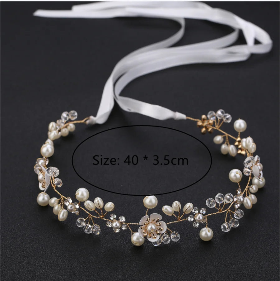 Botanical Flower Crown Boho Bridal Headband