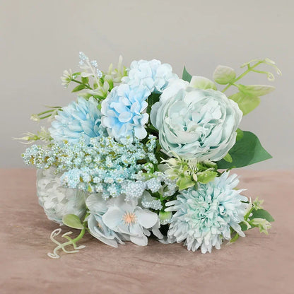 Silk Rose Bridal Bouquet Decoration for Home & Wedding