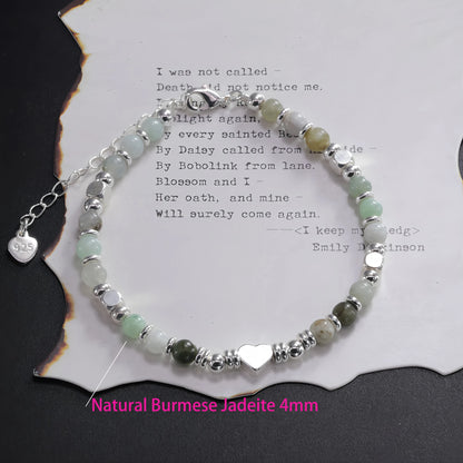 925 Sterling Silver Butterfly Bead String Bracelet