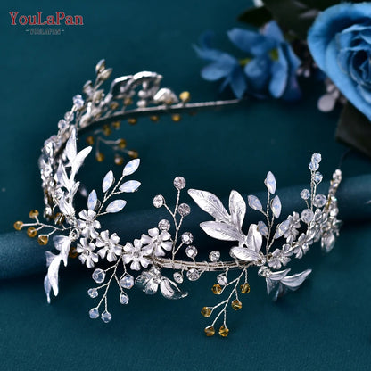 Bohemian Sparkling Rhinestone Bridal Forehead Headband