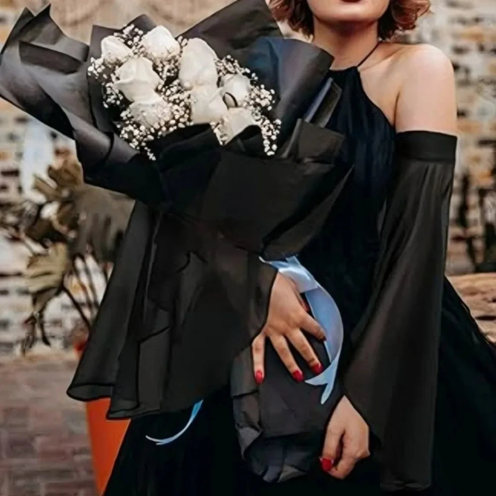Elegant Sunscreen Long Tulle Sleeves Thin Breathable Detachable Sleeves Chiffon Sheer Bridal Gloves Wedding Party