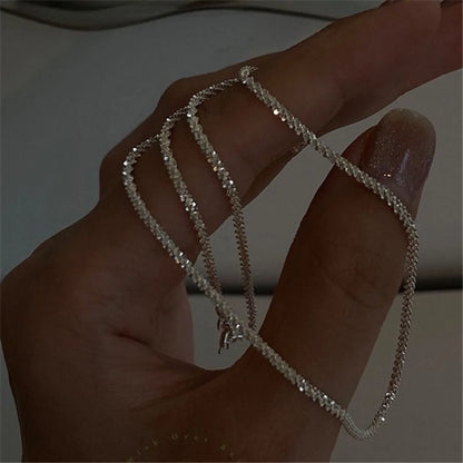 Starry Sky Shiny Silver Plated Jewelry Set