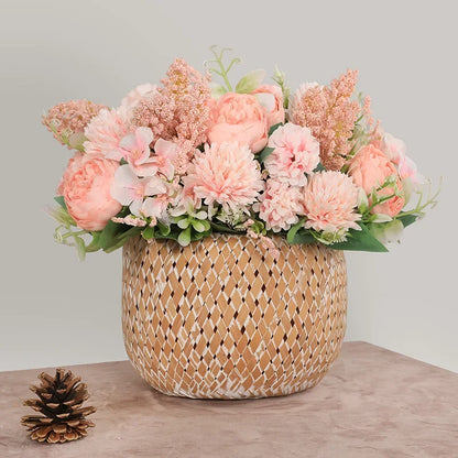 Silk Rose Bridal Bouquet Decoration for Home & Wedding