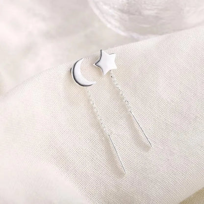 French Luxury Long Zircon Tassel Twisted Drop Earrings