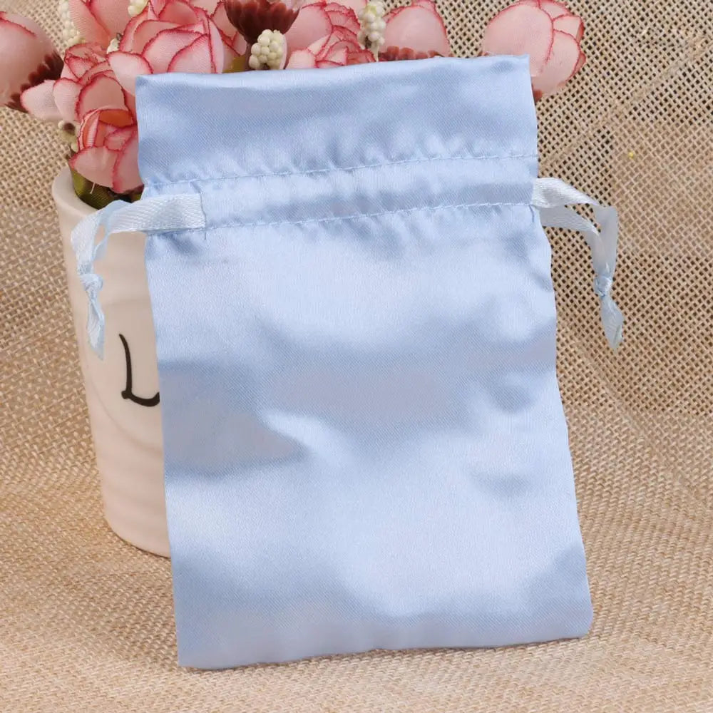 Silk Jewelry Gift Bag Satin Drawstring Pouch For Wedding Party Candy Bag Luxury Jewelry Packing