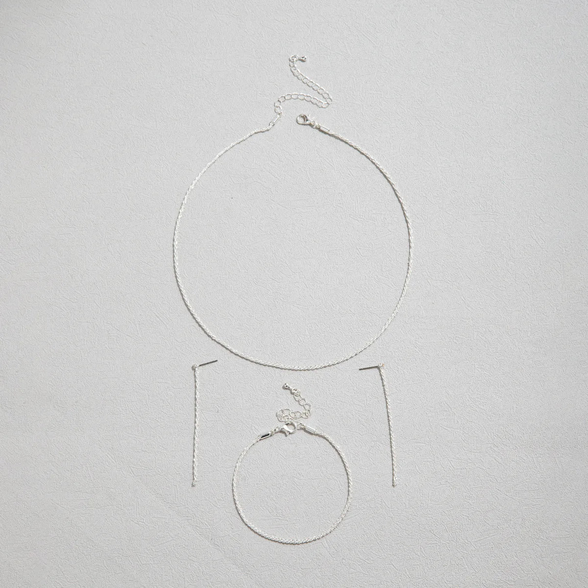 Starry Sky Shiny Silver Plated Jewelry Set
