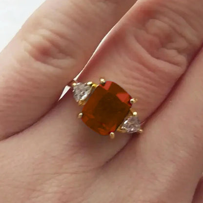 Geometric Cubic Zirconia Wedding Band | Trendy Bridal Ring | Women's Wedding Jewelry