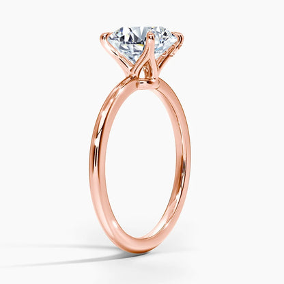 Bloom Veil Co. | GRA Certified Moissanite Engagement Ring | Rose Gold Sterling Silver | 1ct - 5ct