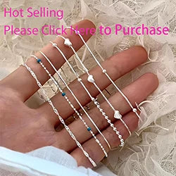 925 Sterling Silver Butterfly Bead String Bracelet