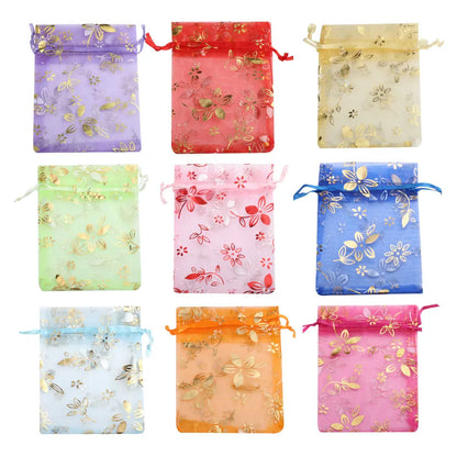 Silk Jewelry Gift Bag Satin Drawstring Pouch For Wedding Party Candy Bag Luxury Jewelry Packing