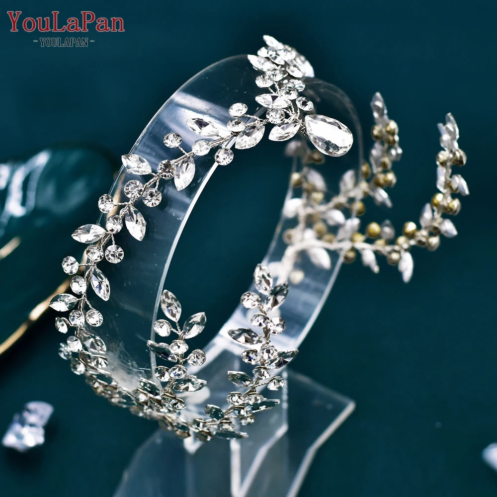 Bohemian Sparkling Rhinestone Bridal Forehead Headband
