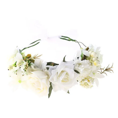Botanical Flower Crown Boho Bridal Headband