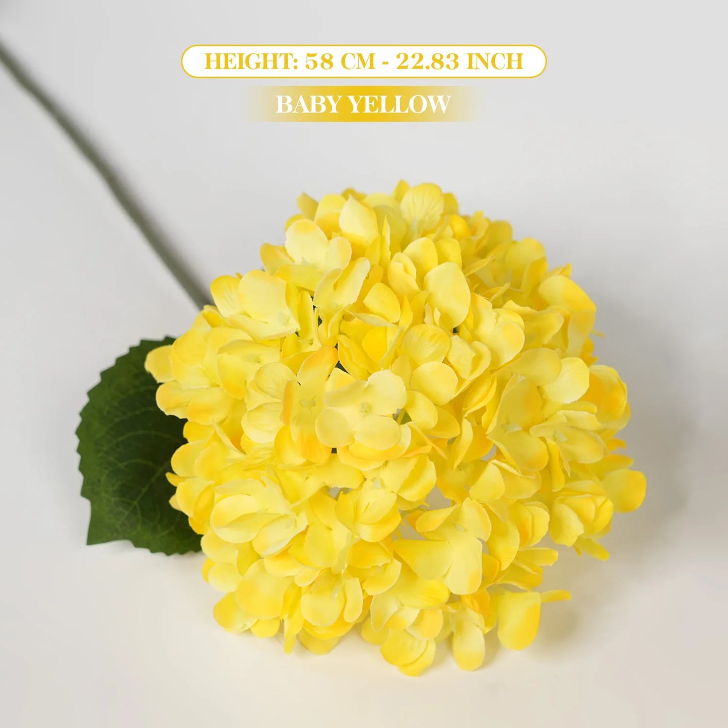 Grand 58cm Silk Hydrangea Artificial Flower Bouquet | Premium Wedding & Home Decor Centerpiece