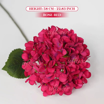 Grand 58cm Silk Hydrangea Artificial Flower Bouquet | Premium Wedding & Home Decor Centerpiece