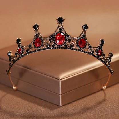 Premium Silver Botanical Wedding Crown | Regal Birthday Tiara & Bridal Hairwear Accessory