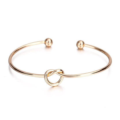 Vintage Stainless Steel Woven Twist Cuff Bracelet