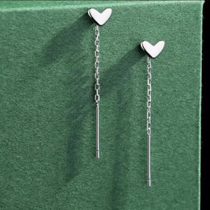 French Luxury Long Zircon Tassel Twisted Drop Earrings