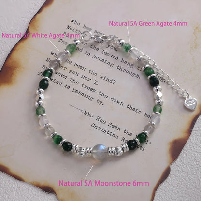 925 Sterling Silver Butterfly Bead String Bracelet