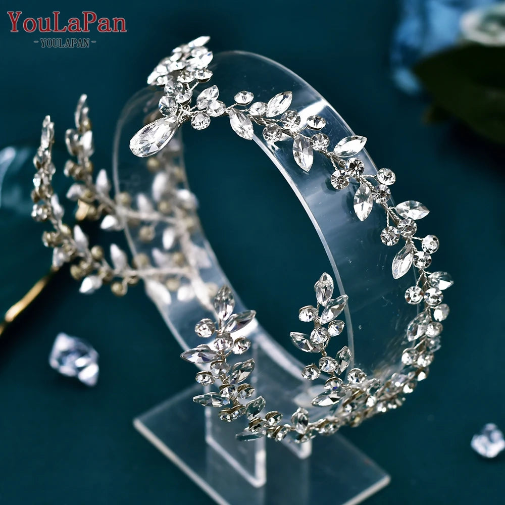 Bohemian Sparkling Rhinestone Bridal Forehead Headband