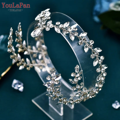 Bohemian Sparkling Rhinestone Bridal Forehead Headband