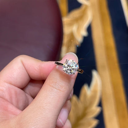 2.0ct GIC Certified Moissanite Bridal Ring Set | 925 Sterling Silver White Gold Plated | Engagement & Wedding Ring