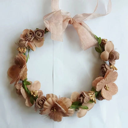 Botanical Flower Crown Boho Bridal Headband